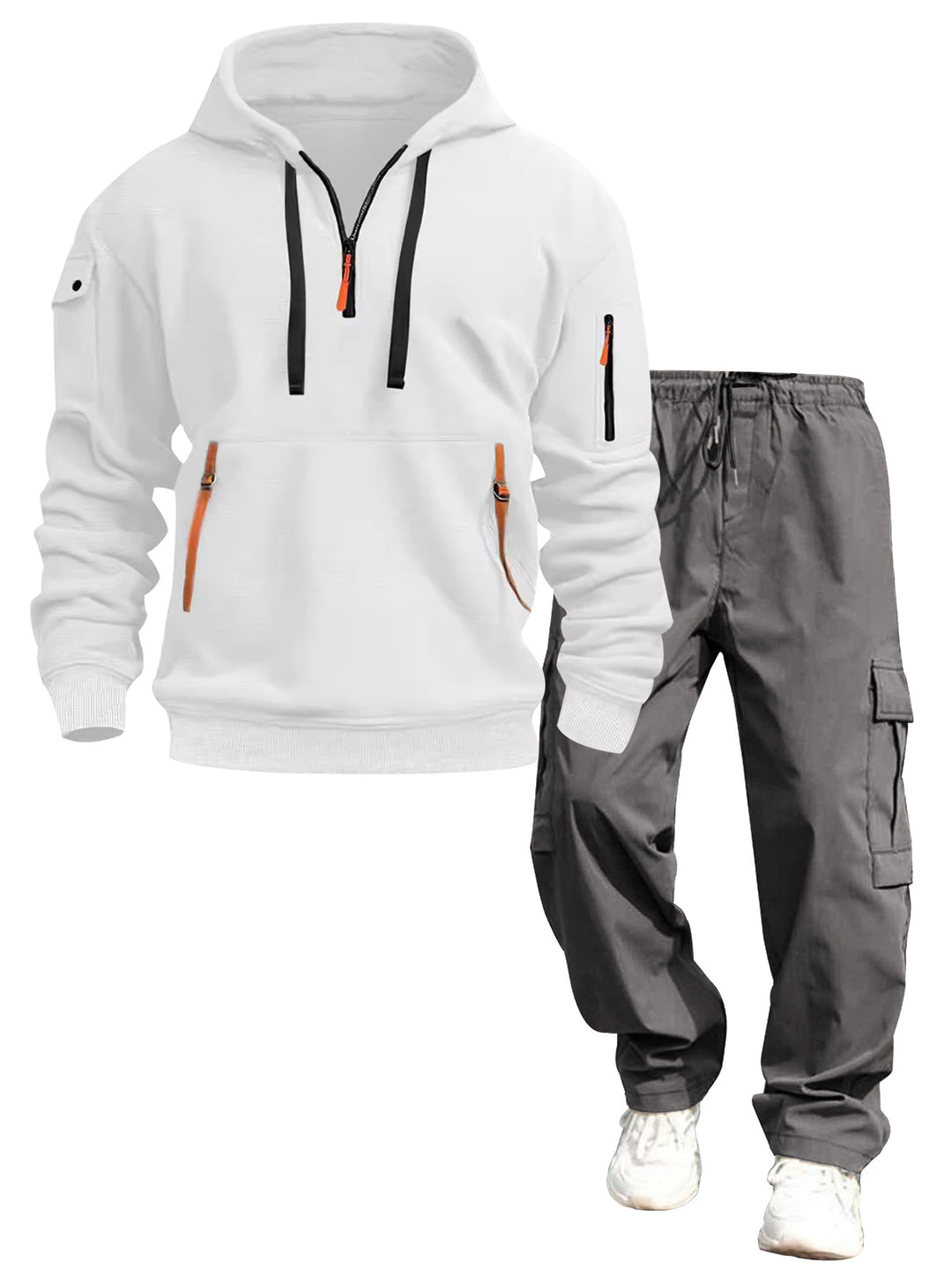 Herren lässiger Kapuzenpullover und Jogginghose Echo Archiv