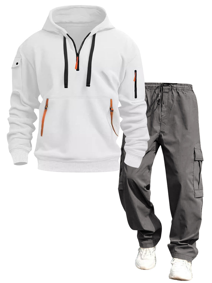 Herren lässiger Kapuzenpullover und Jogginghose Echo Archiv