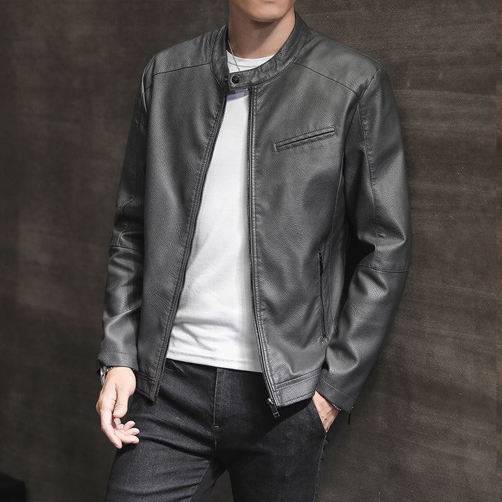 Herren Moderne Kunstlederjacke Echo Archiv