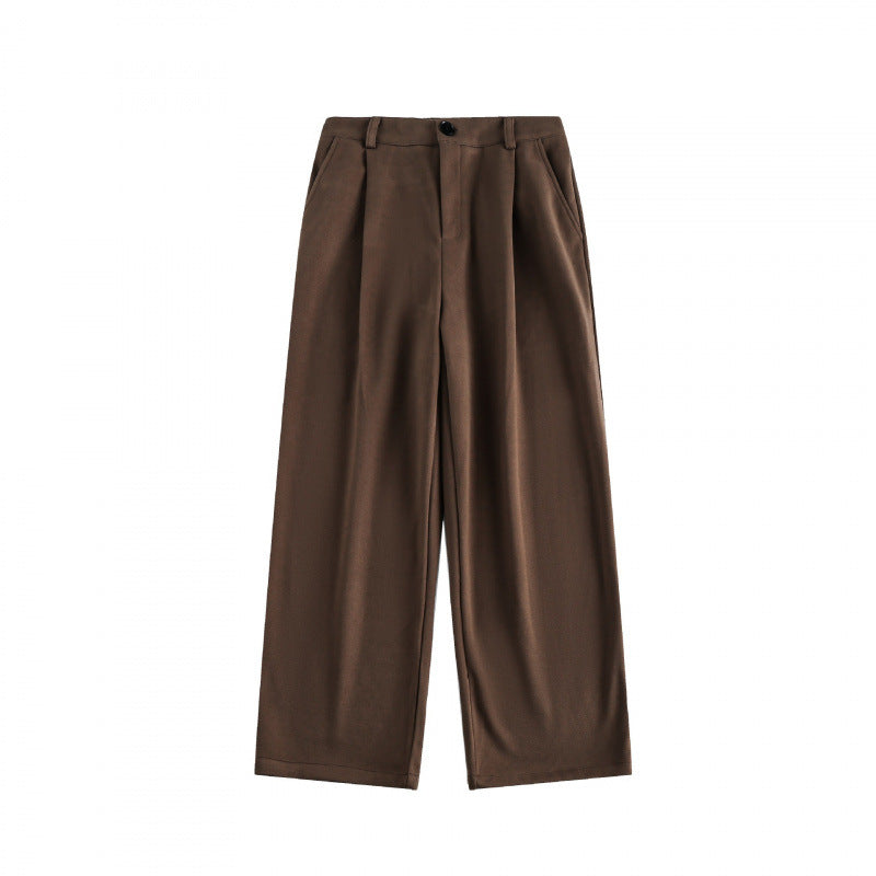Damen Weite High-Waist-Hose mit Bundfalten und weitem Bein Echo Archiv