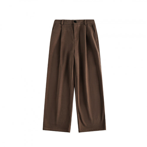 Damen Weite High-Waist-Hose mit Bundfalten und weitem Bein Echo Archiv