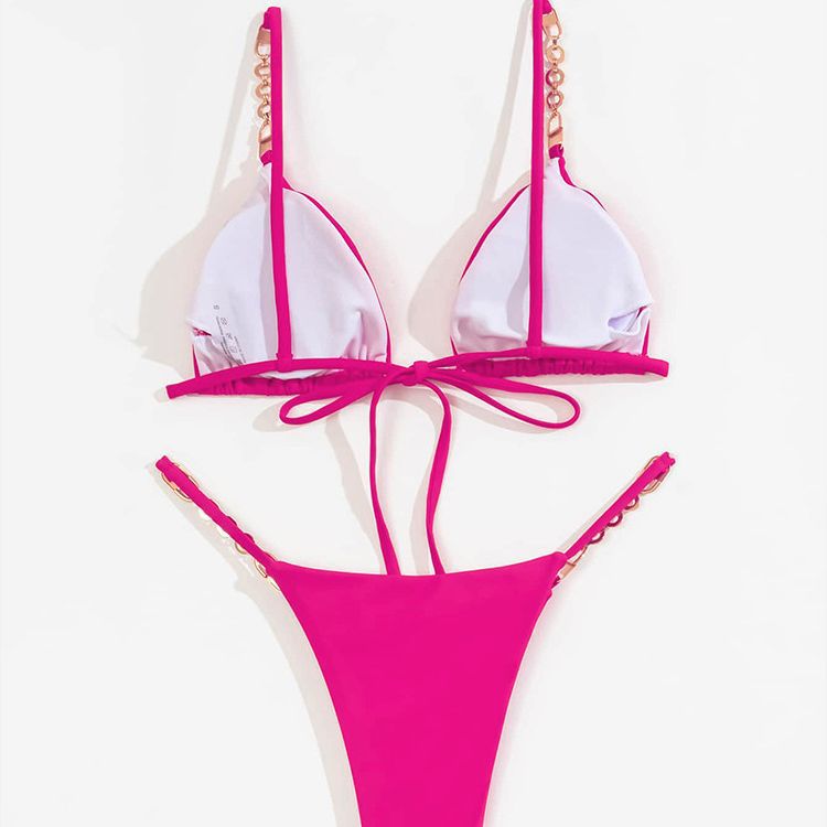Damen Triangel-Bikini mit dekorativen Kettendetails Echo Archiv