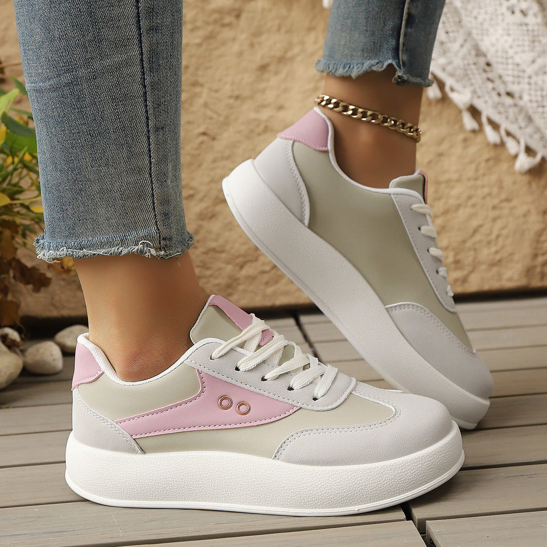 Damen Plattform Sneakers mit sportlichem Chic und gepolstertem Innenfutter Echo Archiv
