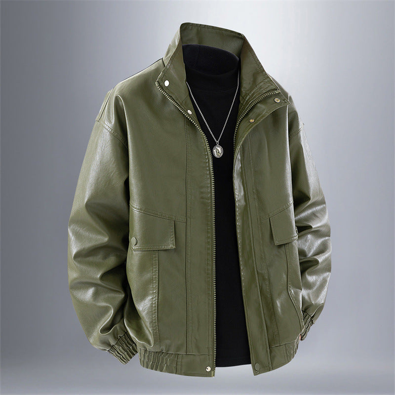 Herren elegante Kunstlederjacke Echoarchiv