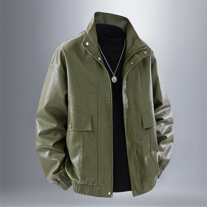Herren elegante Kunstlederjacke Echoarchiv
