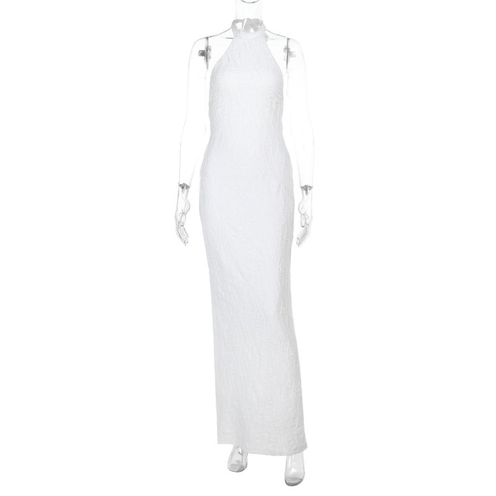 Damen elegantes Wickelmaxikleid mit hochgeschlossenem Design Echo Archiv