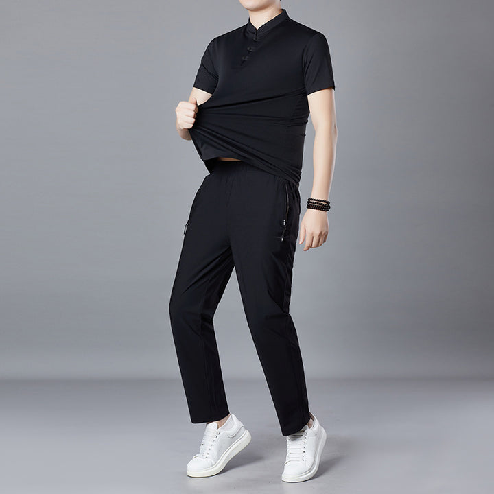 Herren sportliches Poloshirt mit Knopfleiste und modernen Akzenten Echoarchiv