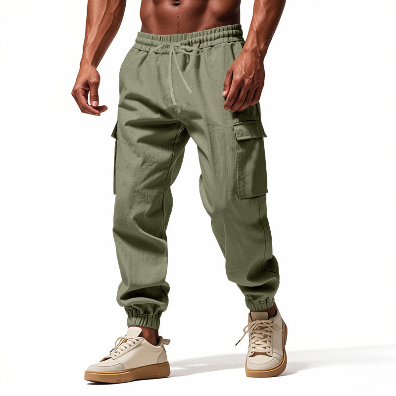 Herren Cargo-Jogginghose mit elastischem Bund und mehreren Funktionstaschen Echoarchiv