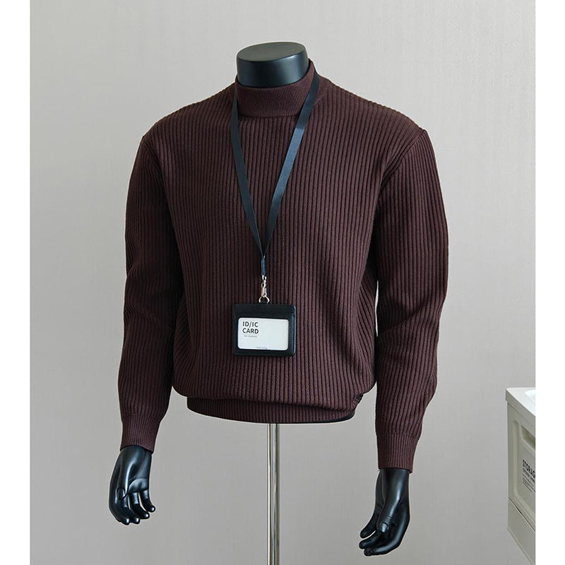 Herrenmode Grobstrickrollkragenpullover Echo Archive