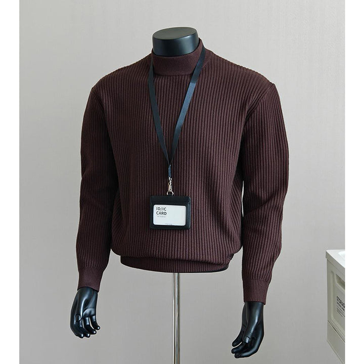 Herrenmode Grobstrickrollkragenpullover Echo Archive