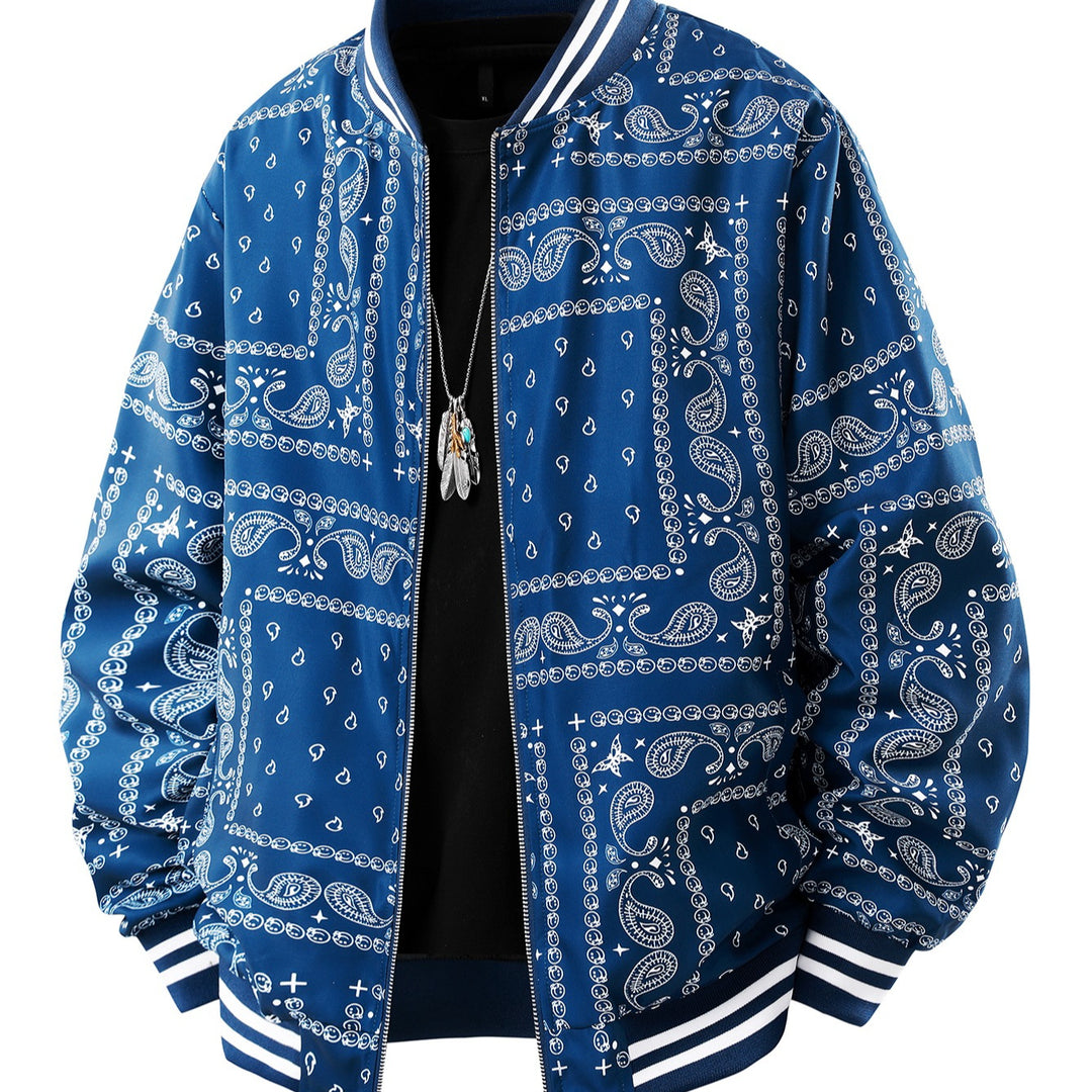 Herren Coole Bomberjacke mit Paisleymuster Echo Archiv