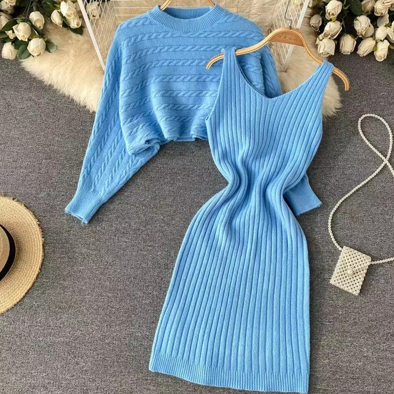 Damen Strickkleid- und Pullover-Set Echo Archiv