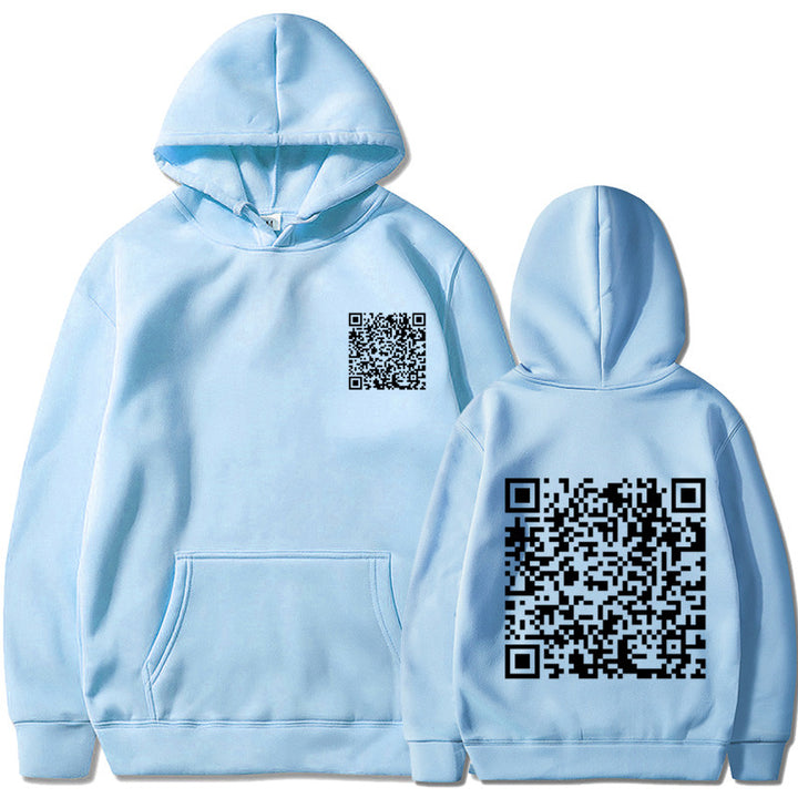 Damen Sportlicher Kapuzenpullover mit QR-Code Echoarchiv