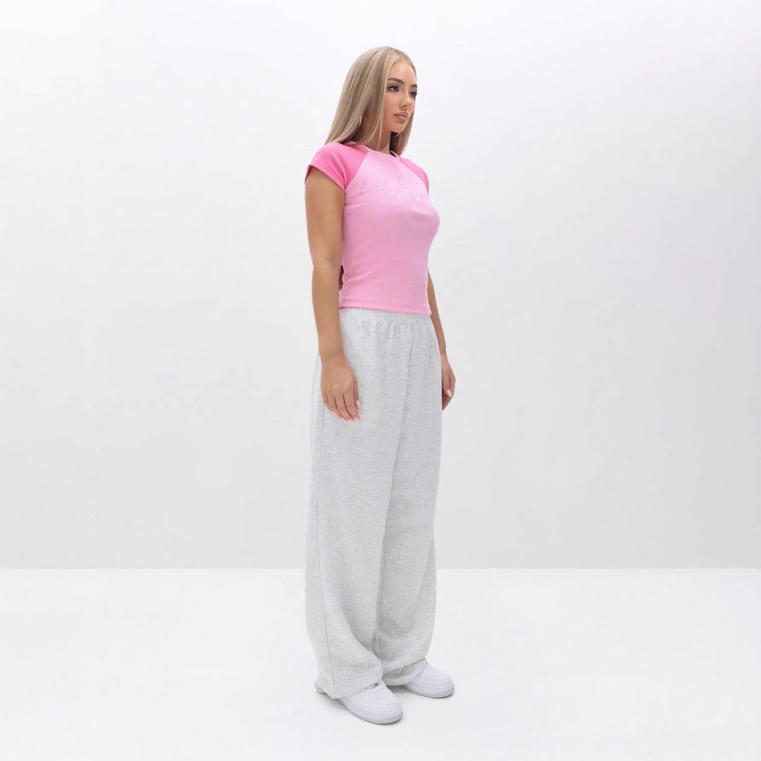Damen Sportliches T-Shirt mit abgerundetem Schnitt Echo Archiv