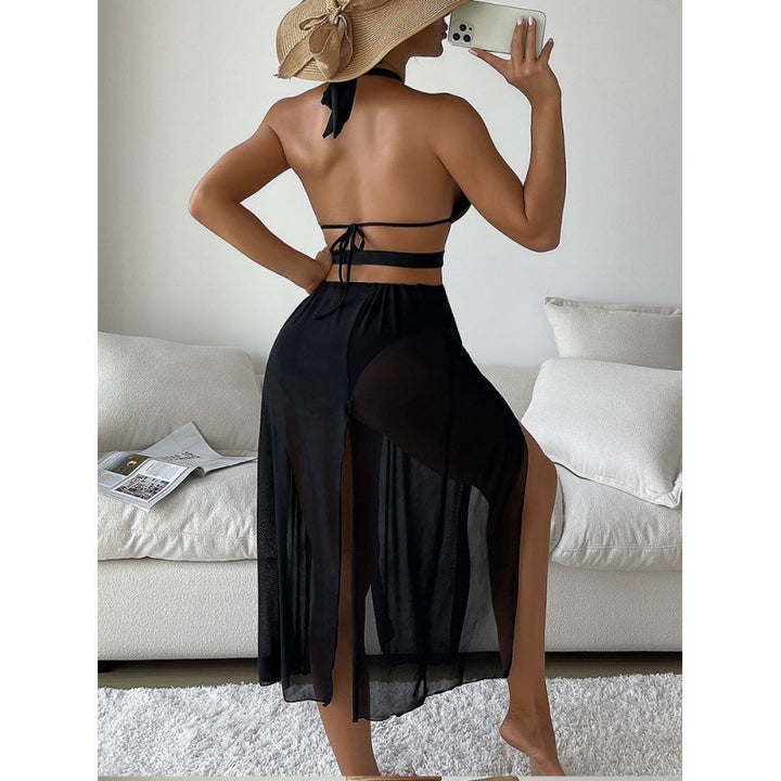 Damen Strandkleid mit raffiniertem Wickel-Design und eleganten Cut-Outs Echo Archiv
