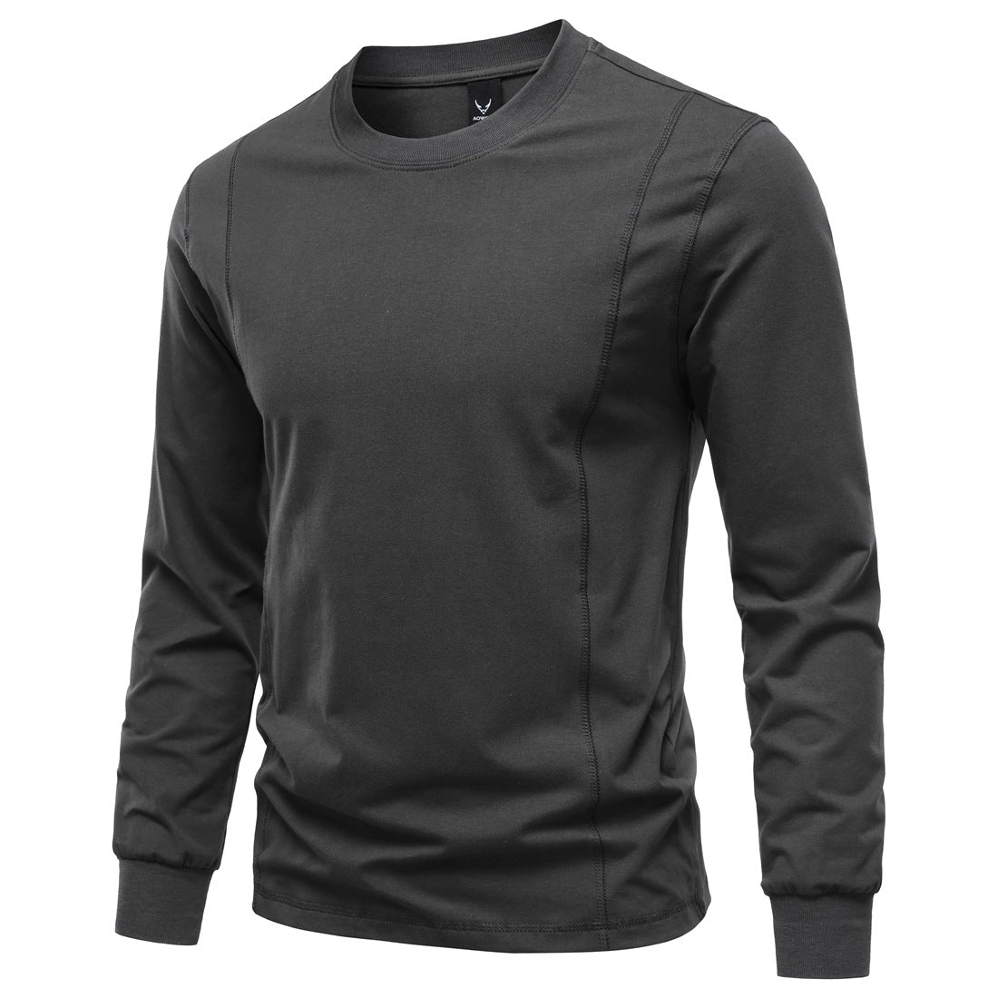 Herren Langarmshirt aus Stretch-Baumwollmix mit Rundhals und Flachnähten Echo Archiv