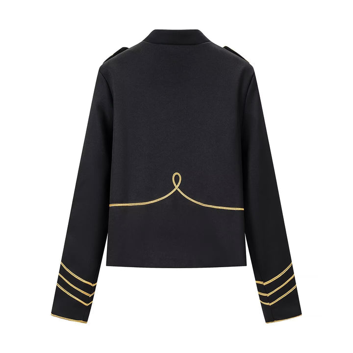 Damen Parade-Blouson mit Stehkragen, Epauletten und goldgestickten Verzierungen Echo Archiv
