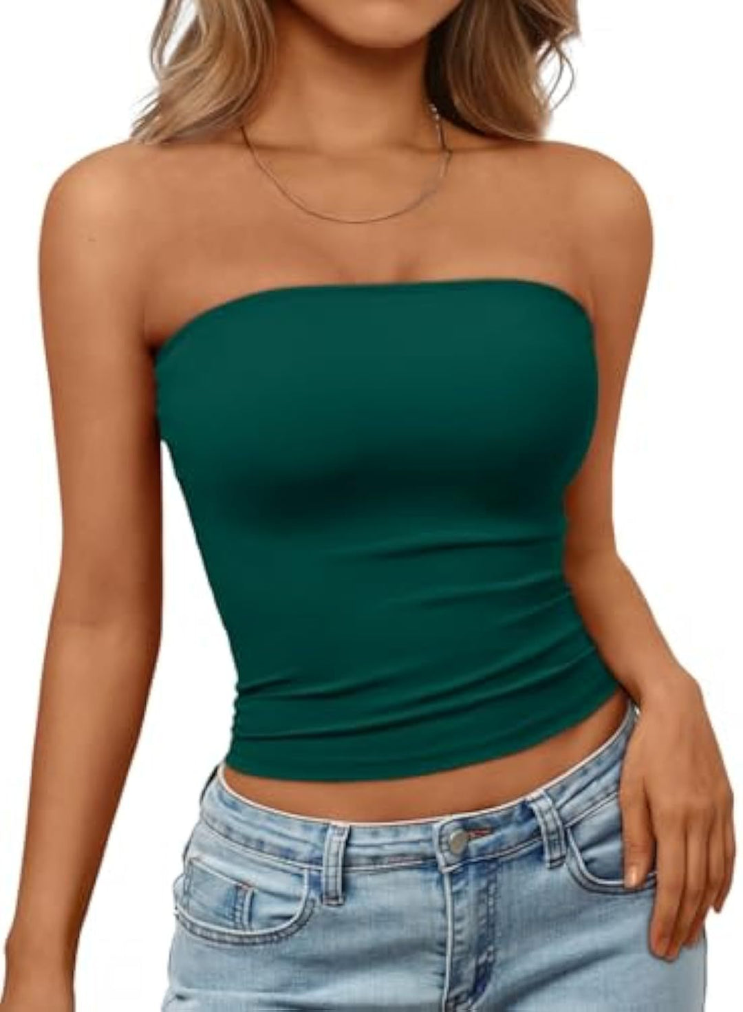 Damen Bandeau-Oberteil aus elastischem Material mit figurbetontem Schnitt Echo Archiv