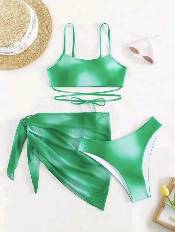 Damen Badeoutfit mit überkreuzten Trägern Echo Archiv