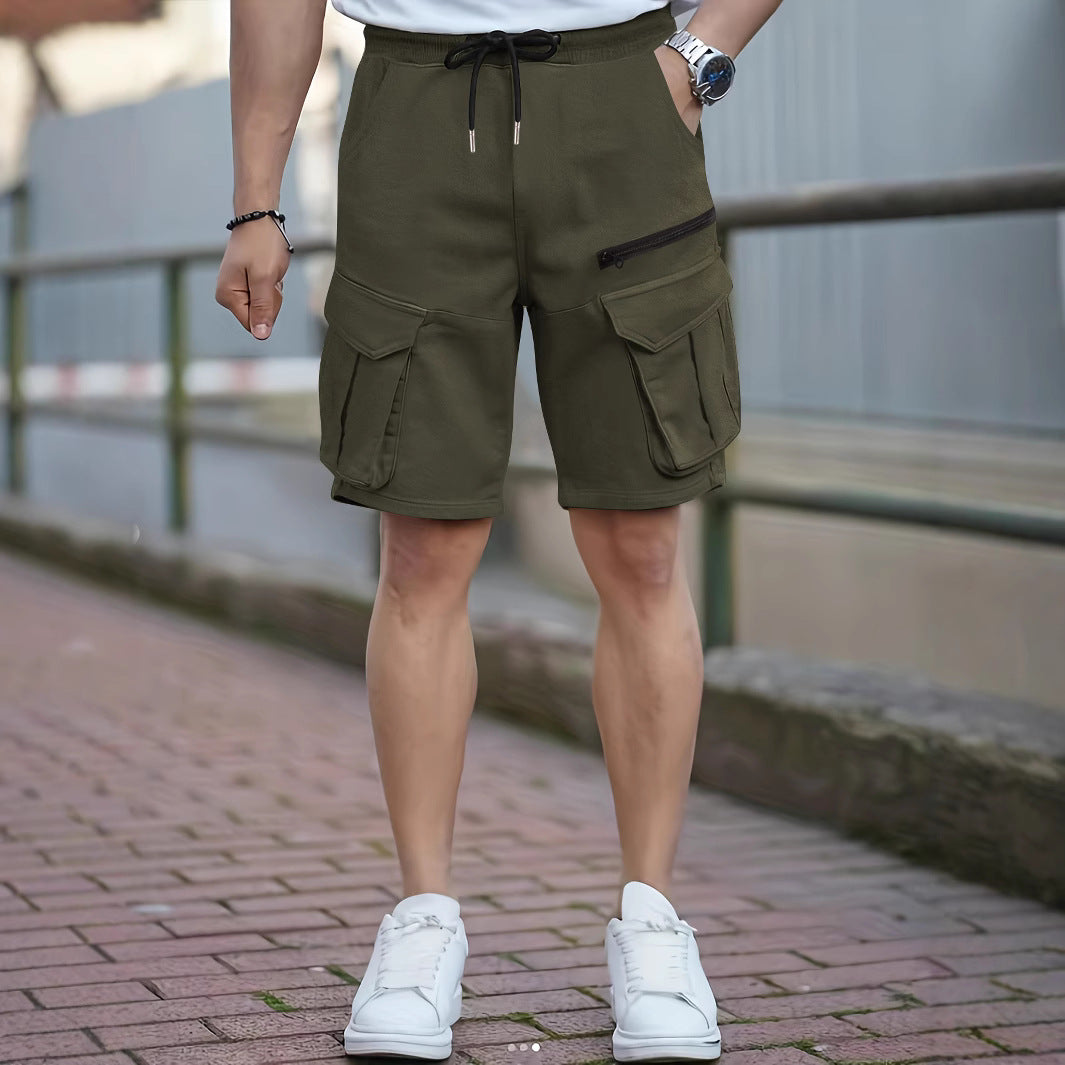 Herren Cargo-Shorts mit multifunktionalen Taschen und elastischem Bund Echoarchiv