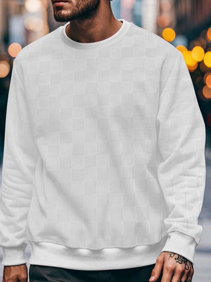 Herren Sweatshirt mit modernem Strukturdessin Echoarchiv