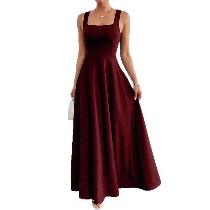 Elegantes Damen Maxikleid mit weichem Schnitt & quadratischem Ausschnitt | Echoarchiv