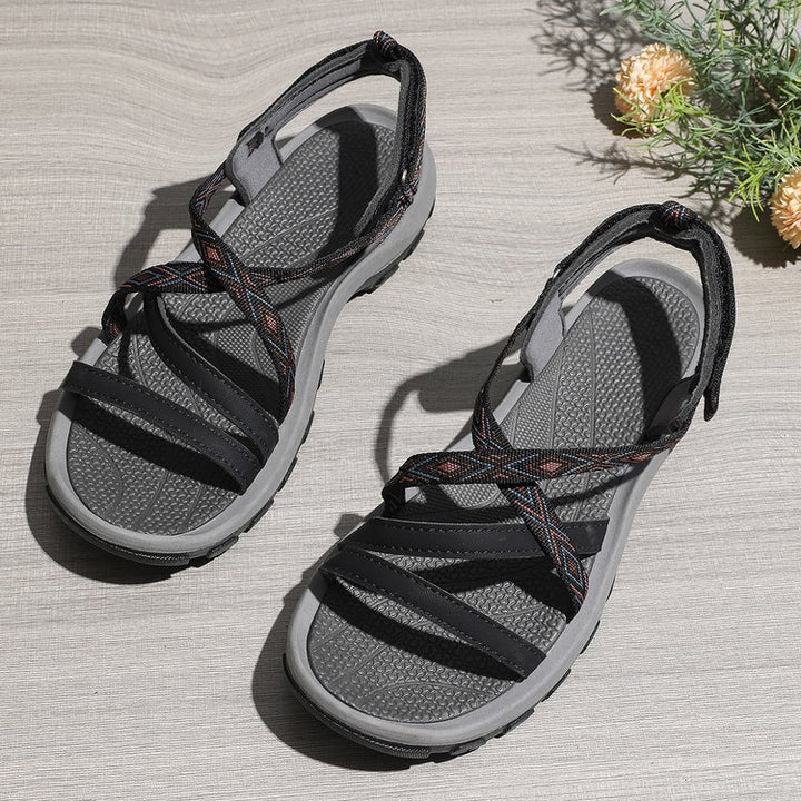 Damen Outdoor‑Trekkingsandale mit gepolstertem Fußbett und rutschfester Sohle – Sorelia