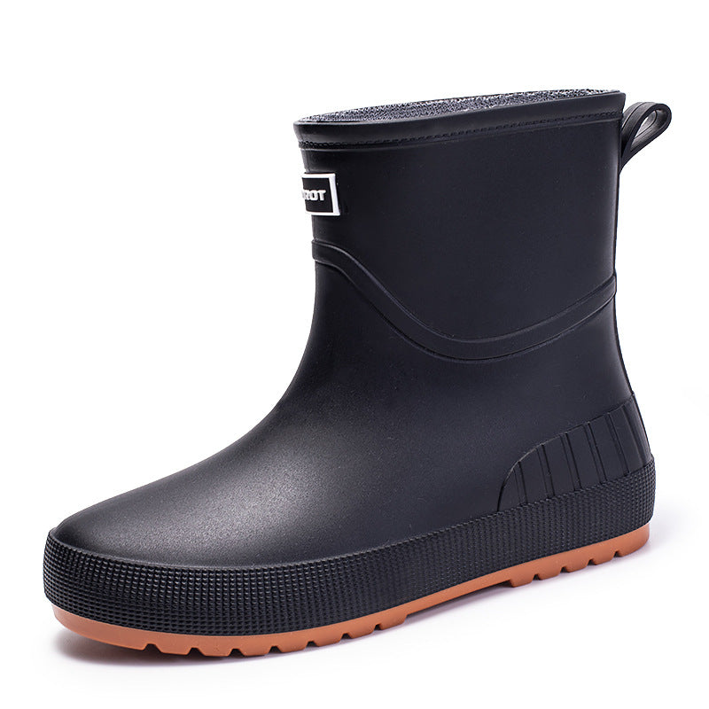 Damen Wasserdichte Kurz-Gummistiefel mit rutschfester Profilsohle und komfortabler Innensohle Echoarhiv – Lioré