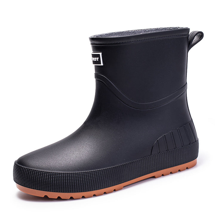 Damen Wasserdichte Kurz-Gummistiefel mit rutschfester Profilsohle und komfortabler Innensohle Echoarhiv – Lioré