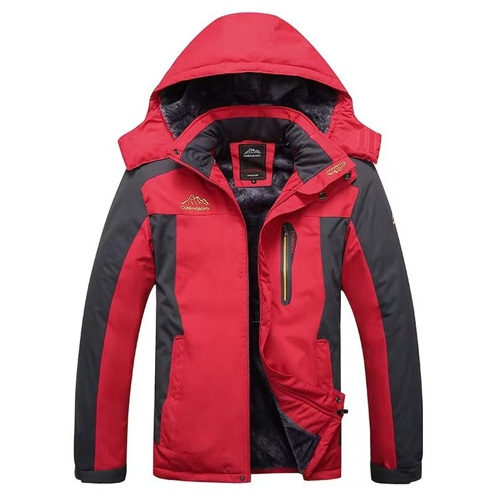 Herren Technische Winter-Outdoorjacke mit Fleece-Innenfutter und Kapuze Echoarchiv
