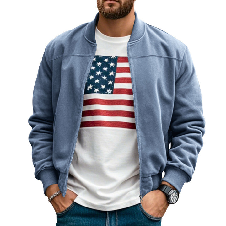 Herren stylische Bomberjacke mit praktischen Taschen und weichem Innenfutter Echoarchiv