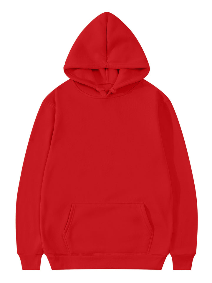Unisex Oversized Kapuzenpullover aus schwerer Baumwollmischung mit Kängurutasche und gerippten Bündchen Echoarchiv