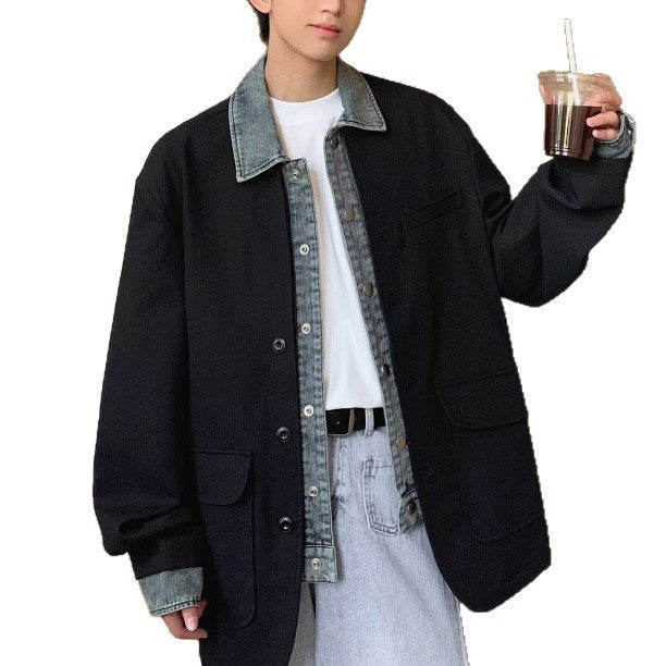 Herren Oversized Sakkojacke mit aufgesetzten Pattentaschen Echoarchiv