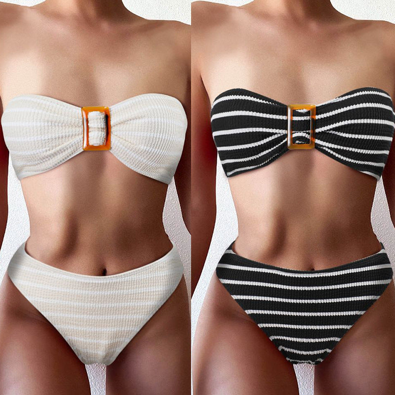 Damen Bandeau-Bikini-Set mit elegantem Schleifendetail Echo Archiv