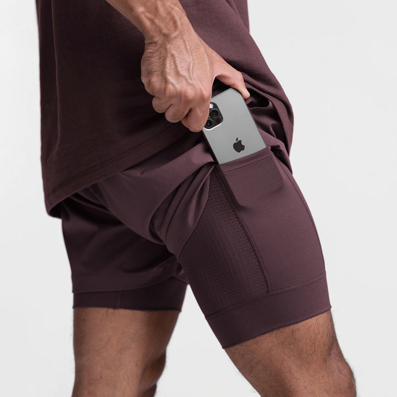 Herren Funktionsshorts mit praktischen Seitentaschen und atmungsaktivem Material Echoarchiv