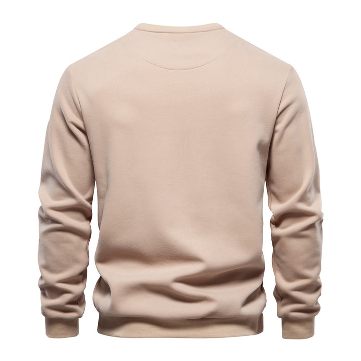Herren Sweatshirt mit praktischem Brustreißverschluss und weichem Innenfutter Echoarchiv