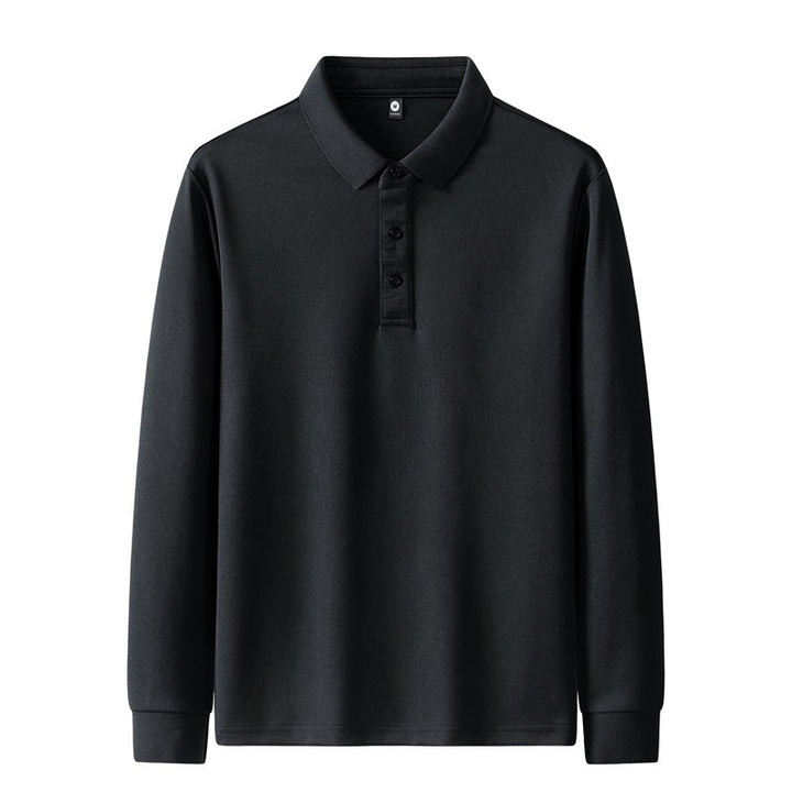 Damen Poloshirt mit langem Arm und Knopfdetails Echo Archiv