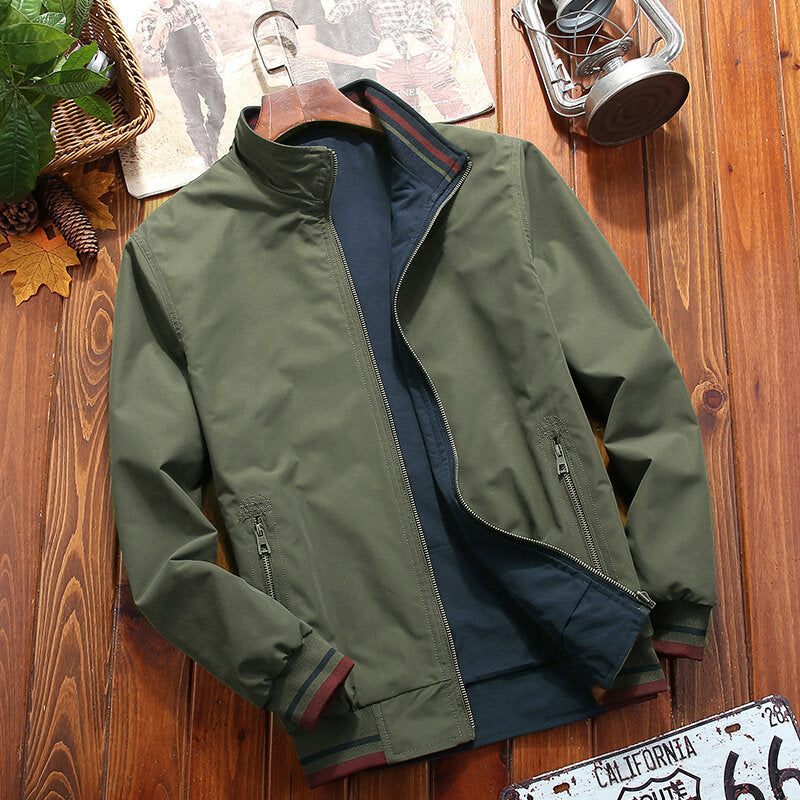 Herren Stylische Übergangsjacke mit hoch geschlossenem Kragen Echo Archiv
