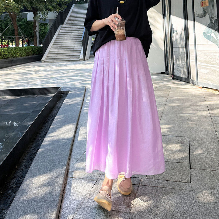 Damen Eleganter Maxirock aus luftiger Baumwolle Echoarchiv