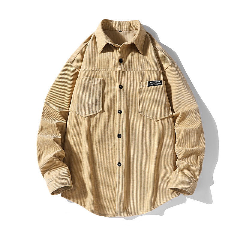 Herren Cordhemdjacke mit zwei Brusttaschen Echoarchiv