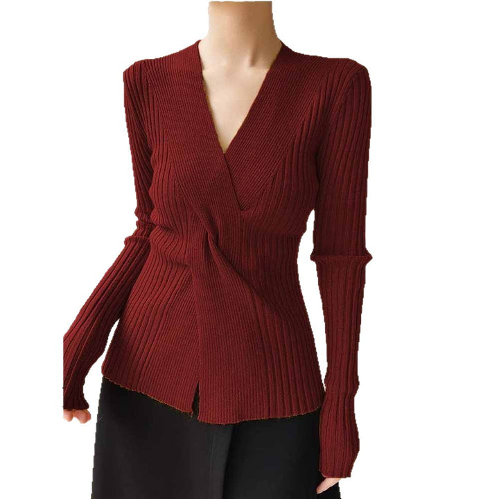 Damen Elegante Wickelstrickjacke Echo Archiv