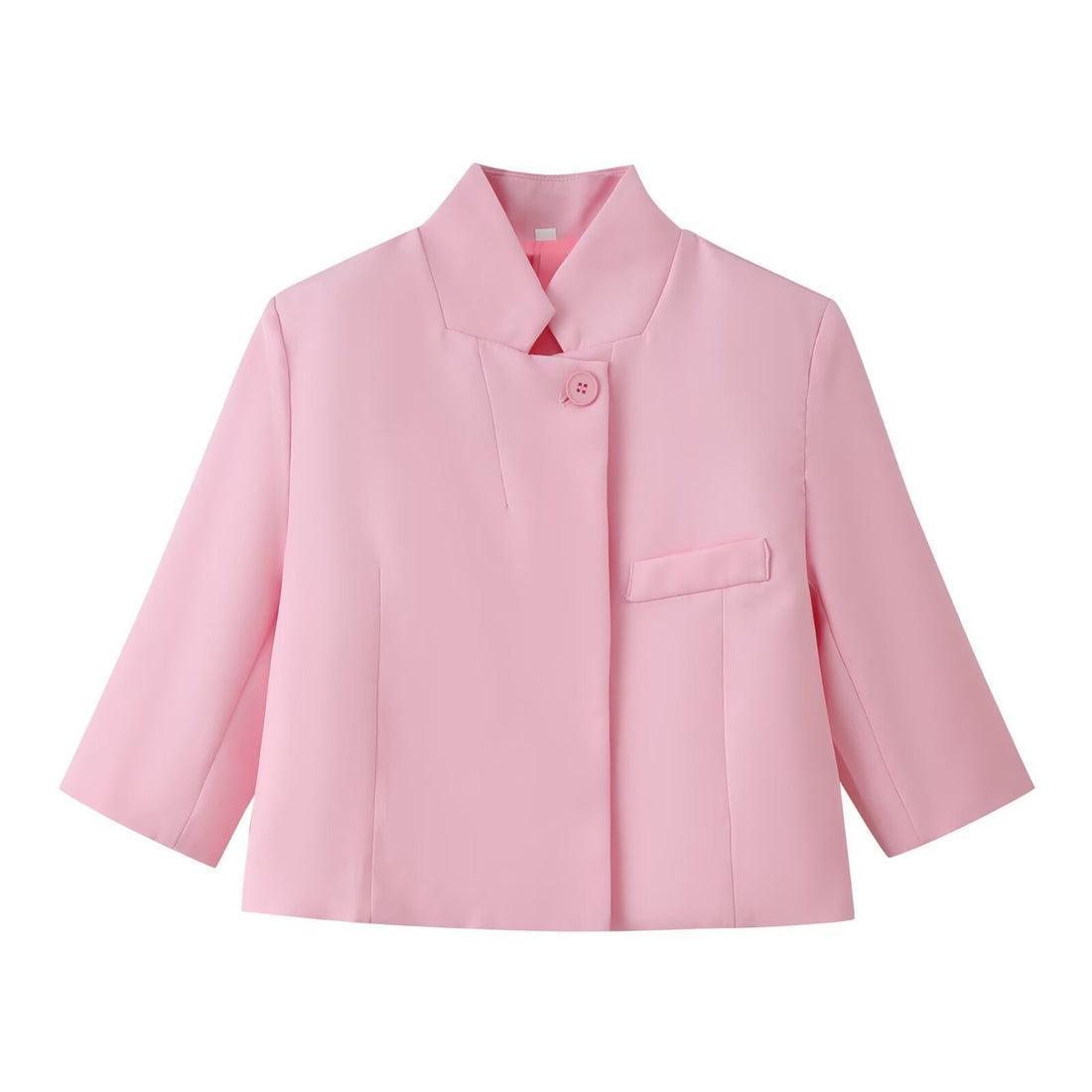 Damen Boxy-Kurzjacke mit Stehkragen und dreiviertelärmeln Echo Archiv