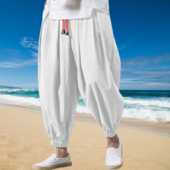 Herren lockere Freizeithosen mit elastischem Bund und praktischen Taschen Echoarchiv