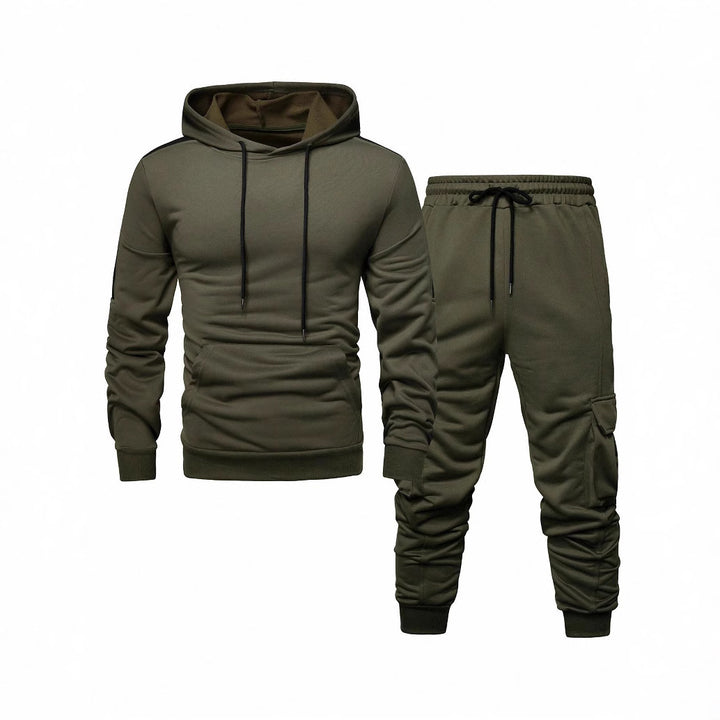 Herren Komfortables Hoodie- und Jogginghosen-Set mit praktischen Taschen Echoarchiv