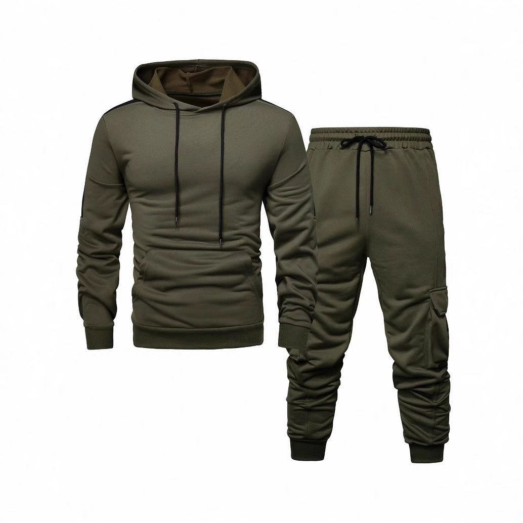 Herren Komfortables Hoodie- und Jogginghosen-Set mit praktischen Taschen Echoarchiv