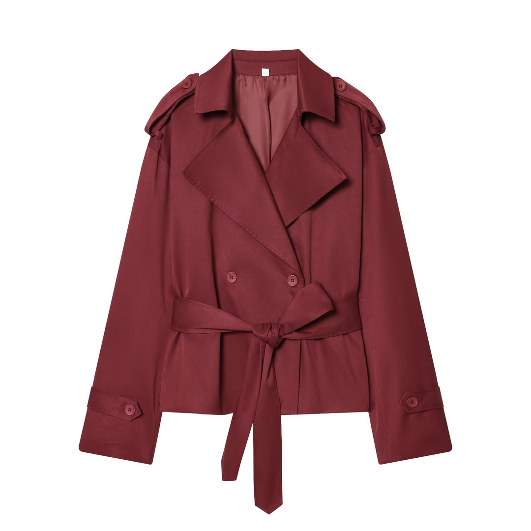 Damen Leichte wattierte Windjacke mit Stehkragen und Polka‑Dot‑Print Echo Archiv