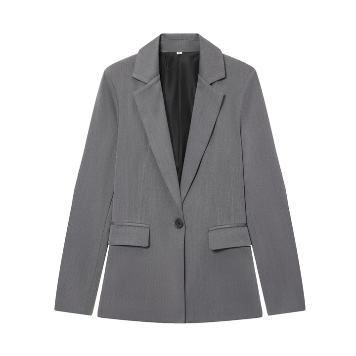 Damen nan schlanker Ein-Knopf Businessblazer mit Pattentaschen und definierter Schulterform Echo Archiv