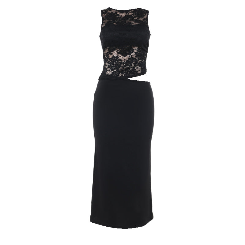 Damen Elegantes Spitzen-Maxi-Kleid mit figurformendem Design Echo Archiv