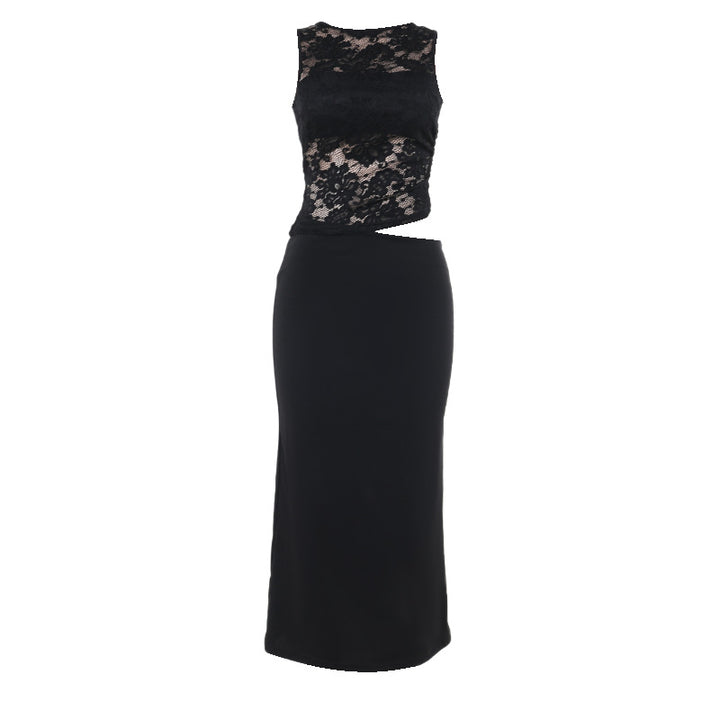 Damen Elegantes Spitzen-Maxi-Kleid mit figurformendem Design Echo Archiv