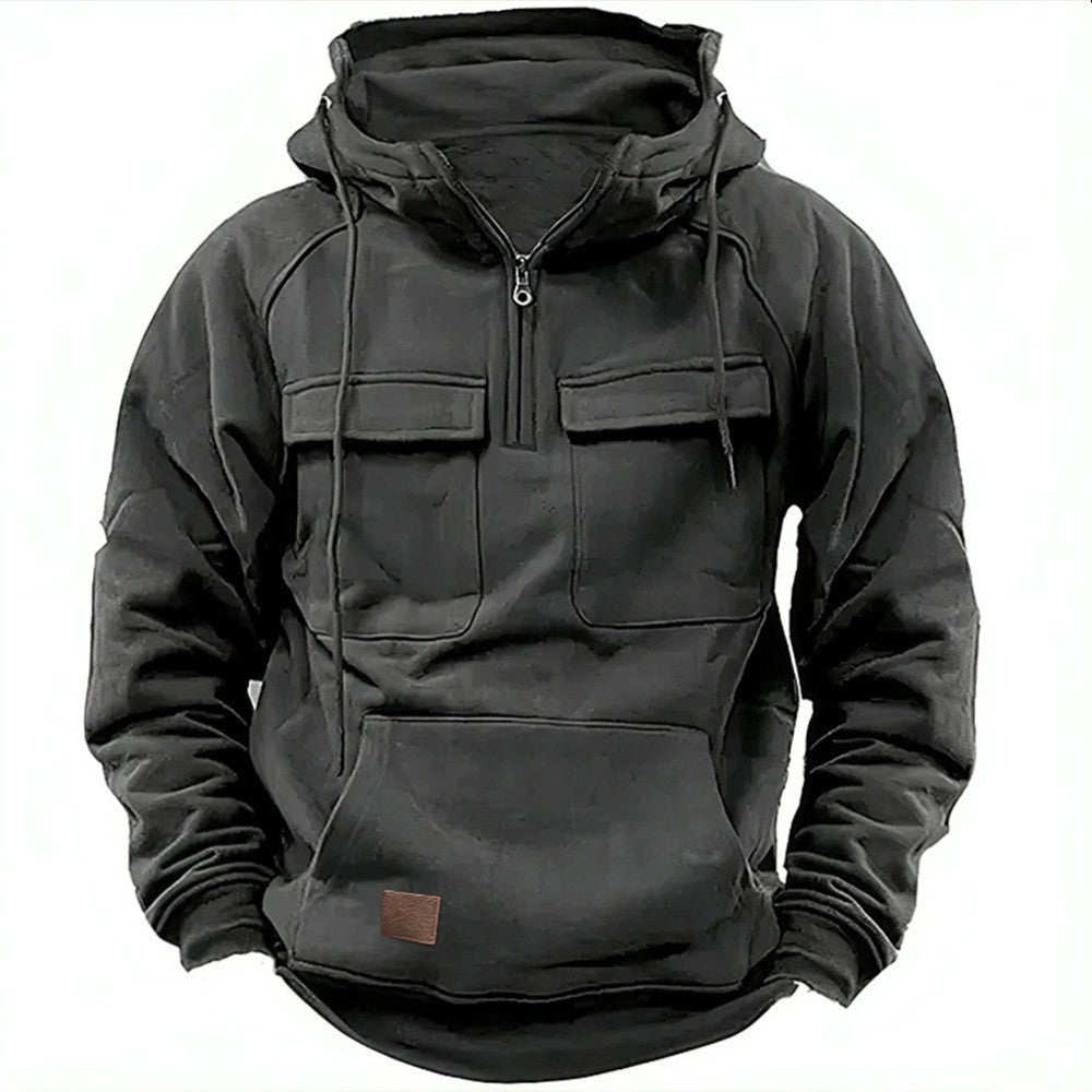 Herren funktionale Kapuzenpullover mit praktischen Taschen Echoarchiv